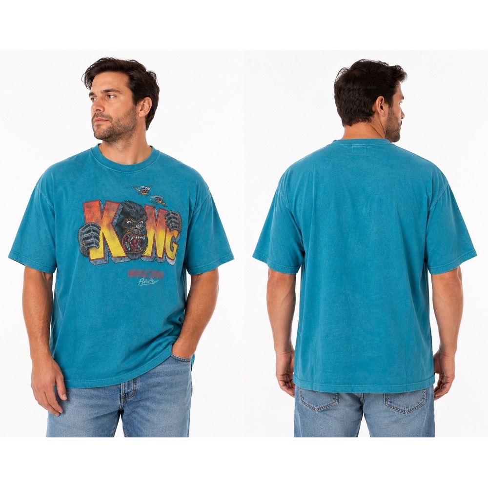 Vintage 1993 Universal Studios Florida King Kong T-Shirt XL Anvil Single Stitch